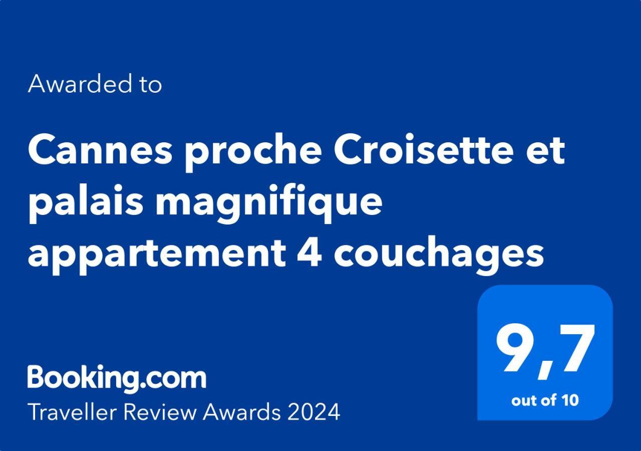 Cannes Proche Croisette Et Palais Magnifique Appartement 4 Couchages 外观 照片